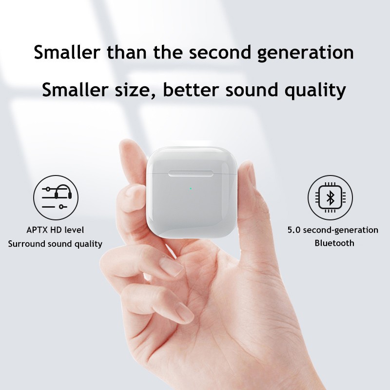 Tai Nghe Bluetooth Airpod Pro 4 Bản Quốc Tế Cao Cấp Định Vị Đổi Tên Tai Nghe Không Dây Dùng Cho IOS - Android