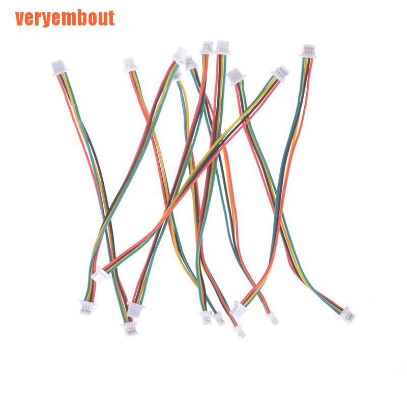 Set 10 Đầu Nối Dây Điện Mini Micro SH 1.0mm 4-Pin JST