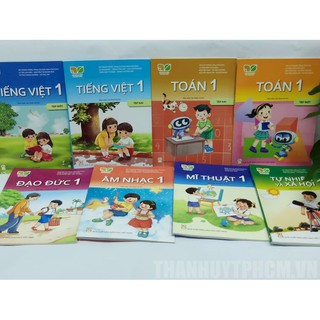 Sách giáo khoa lớp 1 (Kết nối, Cánh Diều lẻ cuốn tự chọn) bán kèm 3 vở ô ly 48 trang