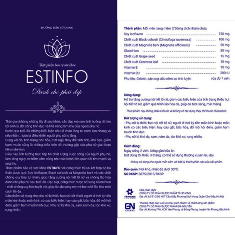 CÂN BẰNG NỘI TIẾT ESTINFO | BigBuy360 - bigbuy360.vn