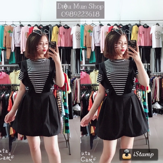 Sét yếm giả váy