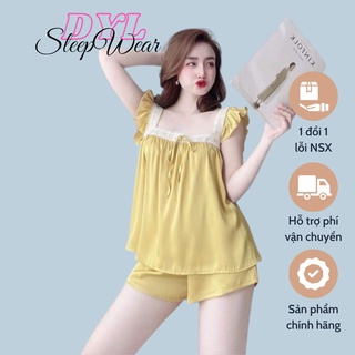 Đồ ngủ sexy nữ, đồ bộ mặc nhà hai dây lụa latin cao cấp form chuẩn size dưới 60kg