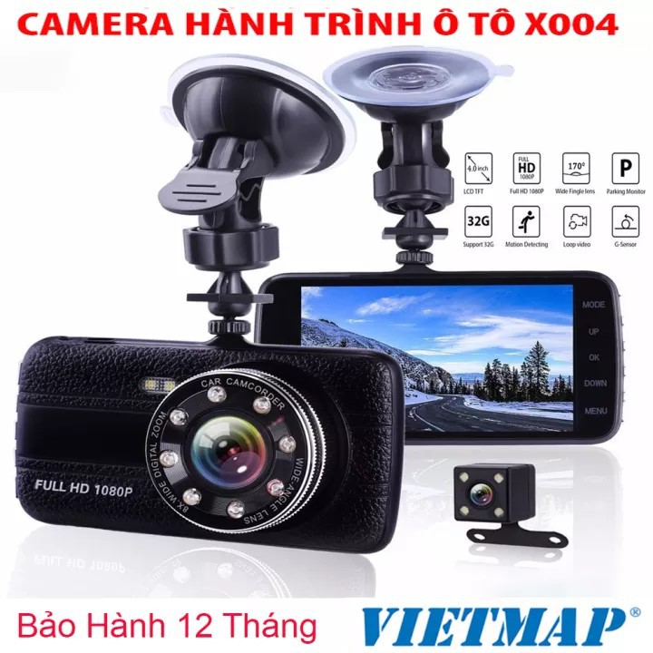 Camera Hành Trình VIET MAPS X004 Plus -Camera Trước và Sau- Sử Dụng Tiếng Việt Dễ Sử Dụng Công Nghệ Full Hd1080 | BigBuy360 - bigbuy360.vn