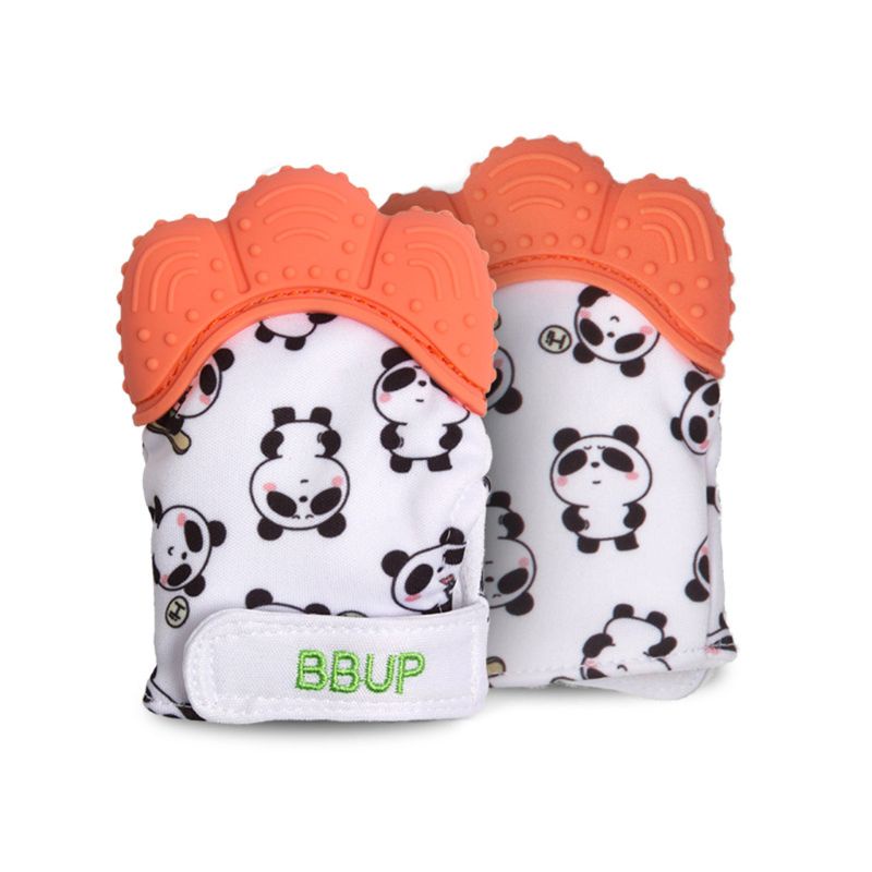 Set 2 Găng Tay Hình Gấu Trúc Dễ Thương Cho Bé Sơ Sinh Mọc Răng