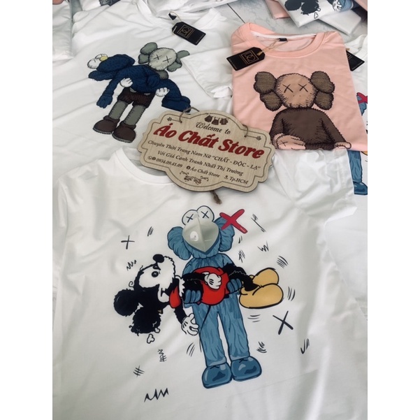 (VIDEO + ẢNH THẬT) BST Áo Thun Gấu KAWS BEAR Thời Trang Siêu Độc | Áo KAWS Mẫu Mới Đẹp