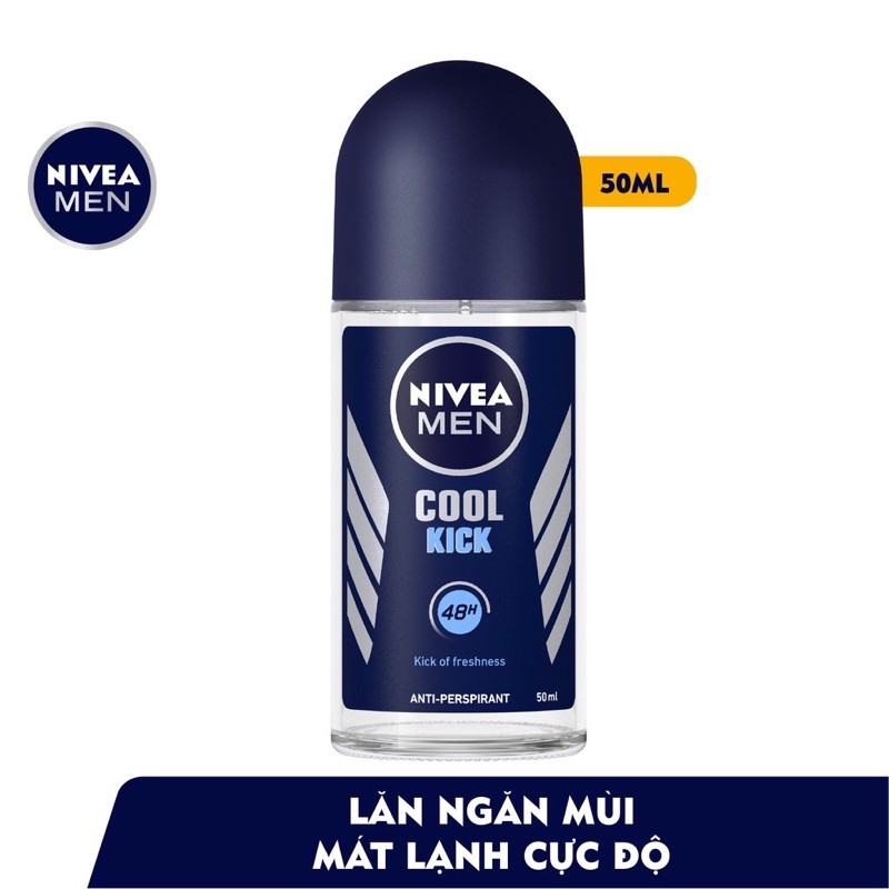 Lăn khử mùi Nivea Men Cool Kick-50ml