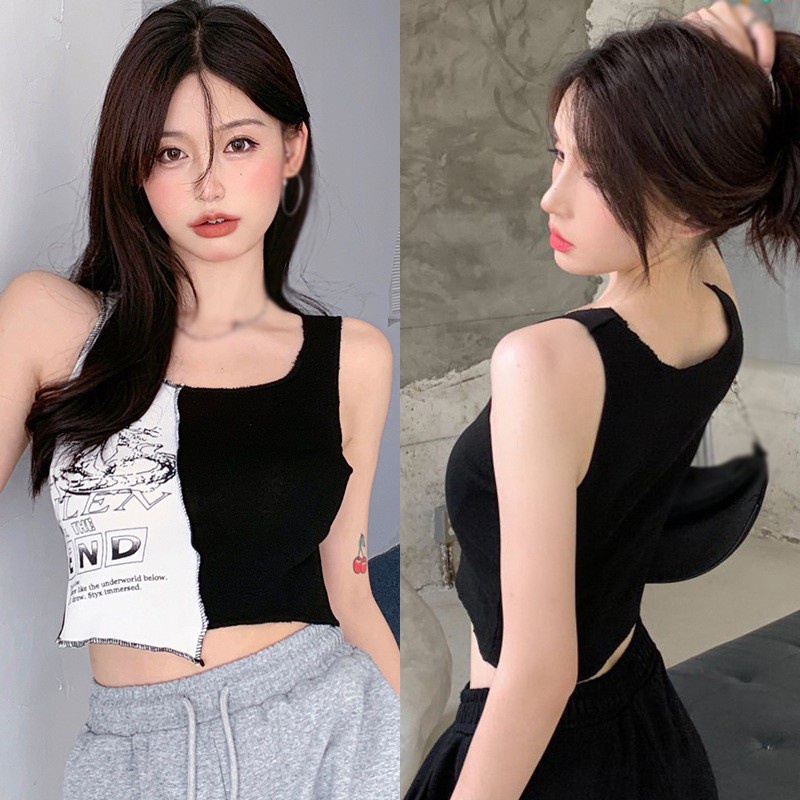 Áo Croptop Hai Dây Gợi Cảm Cho Nữ