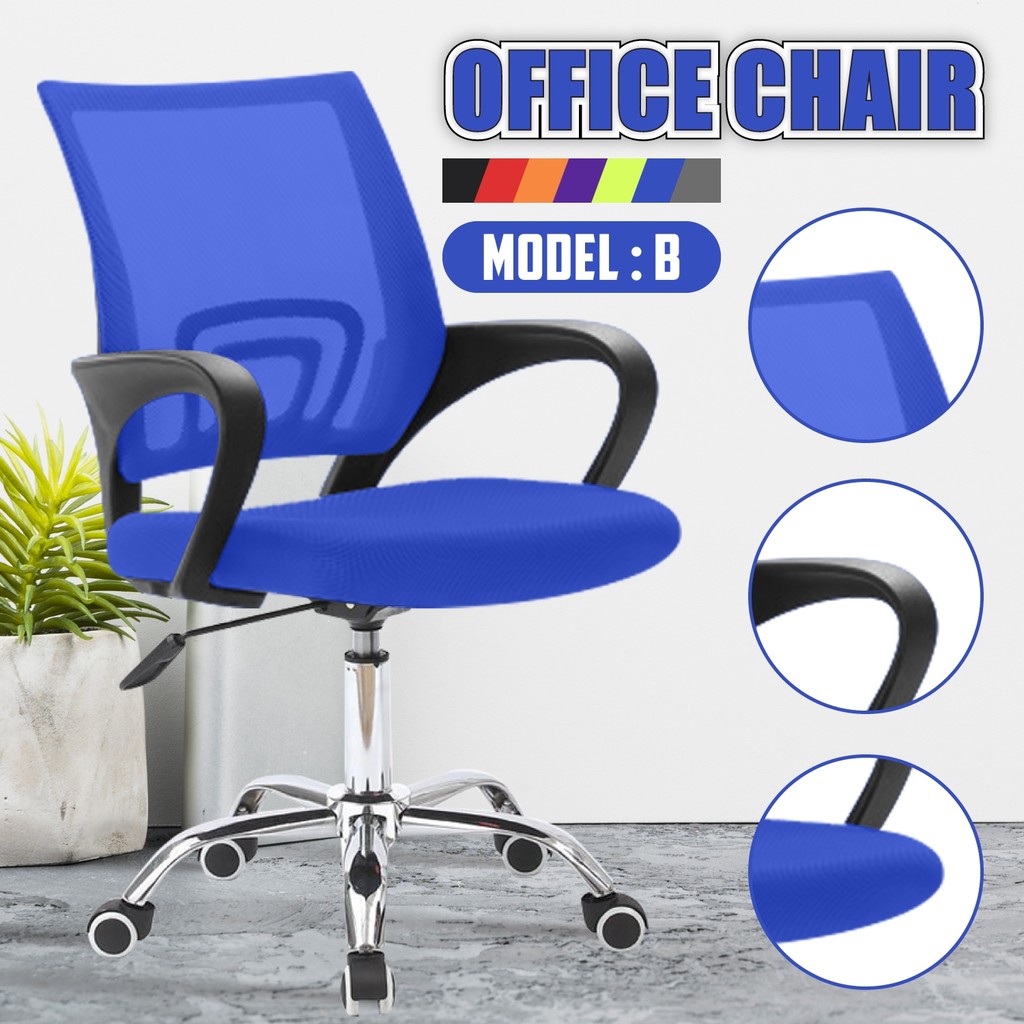 Chair19 Ghế lưới văn phòng cao cấp chân xoay Mẫu B01