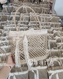 Có sẵn- Túi cói siêu xinh