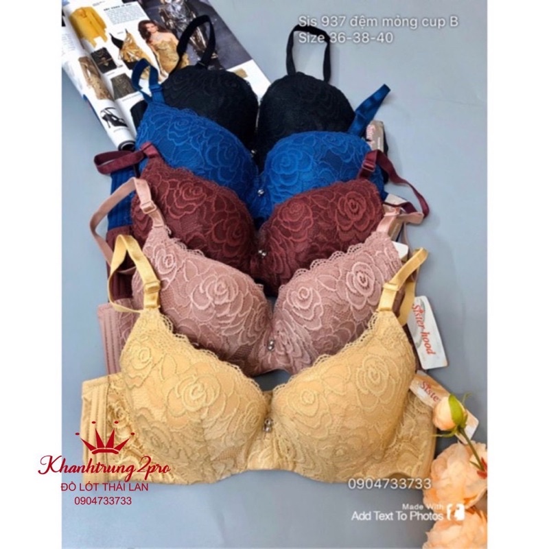 Áo lót Thái Lan big size sister hood 937