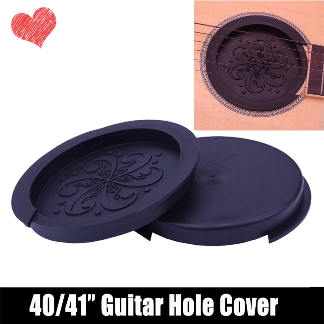Silicone Acoustic Guitar Soundhole Cover Bộ đệm âm thanh yếu Phích cắm Guitar Phụ kiện