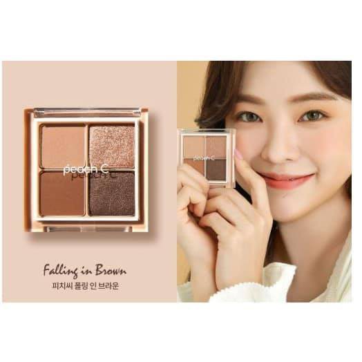 [Hot] Bảng Phấn Mắt 4 Màu Peach C Eye Shadow Palette