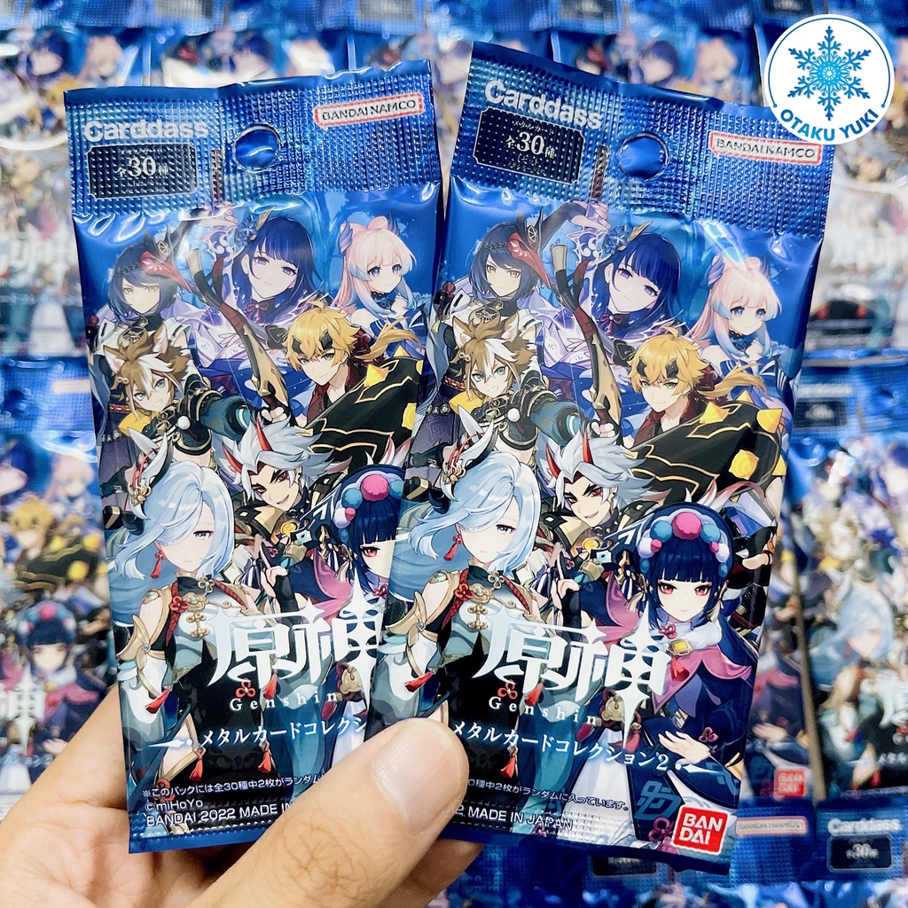 Gói Thẻ Nhân Phẩm Metal Card Collection Genshin Impact Vol 2