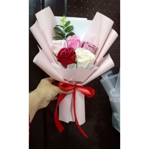 Bó hoa sáp mix màu hồng nude, có đủ màu ( Ship Now) | BigBuy360 - bigbuy360.vn