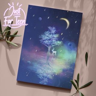 Giấy bao tập giấy bọc sách vở Dream Moon Tree &Deer