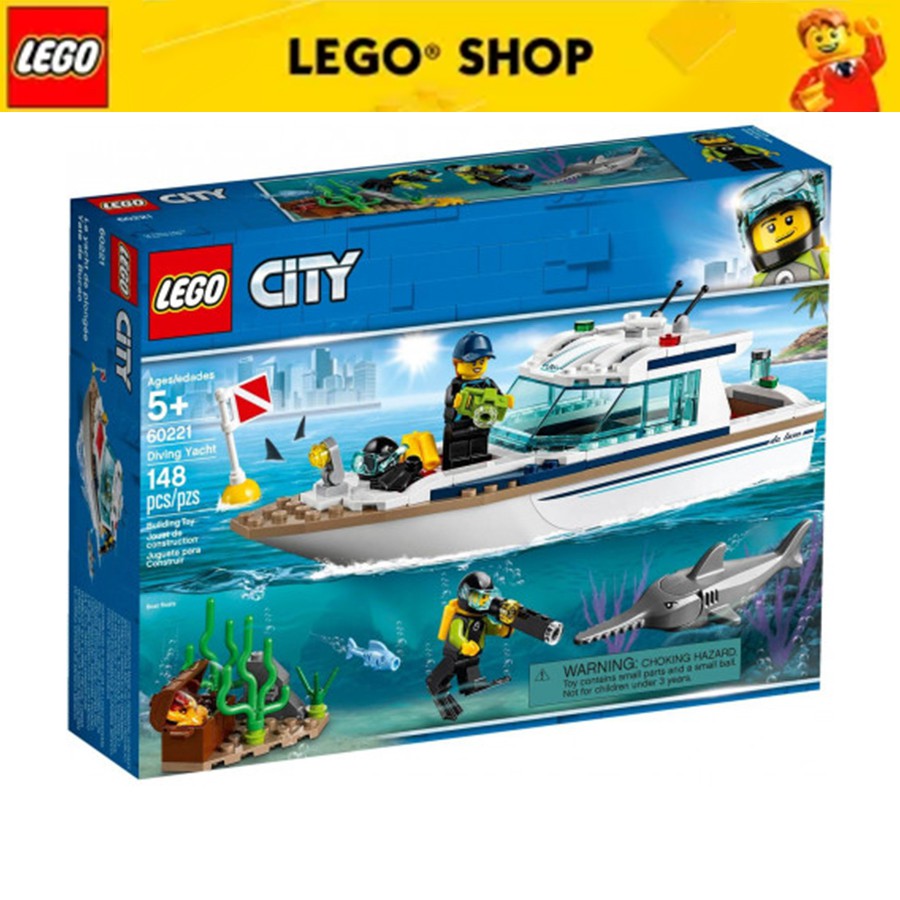 LEGO CITY 60221 Thuyền Buồm Lặn Biển
