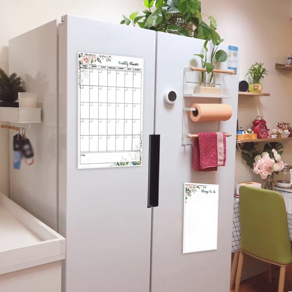 1 Bảng Trắng Có Nam Châm Gắn Tủ Lạnh Dùng Ghi Chú Trong Nhà Bếp