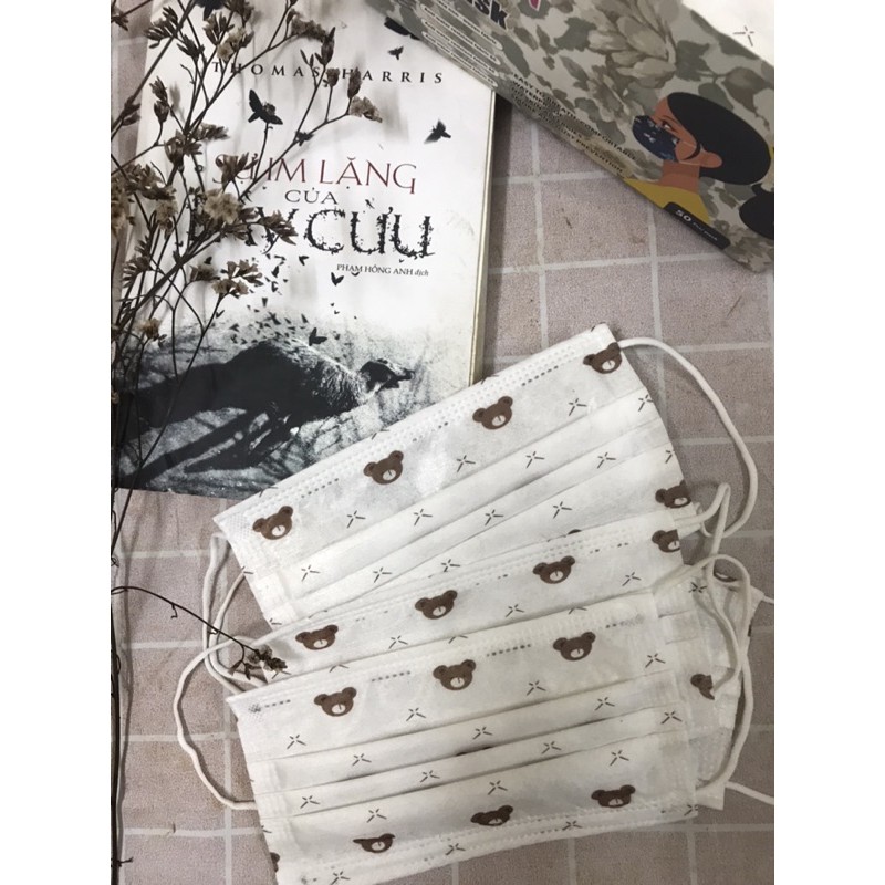 KHẨU TRANG CON GẤU 4 LỚP THỜI TRANG [ HOT TREND ] | BigBuy360 - bigbuy360.vn