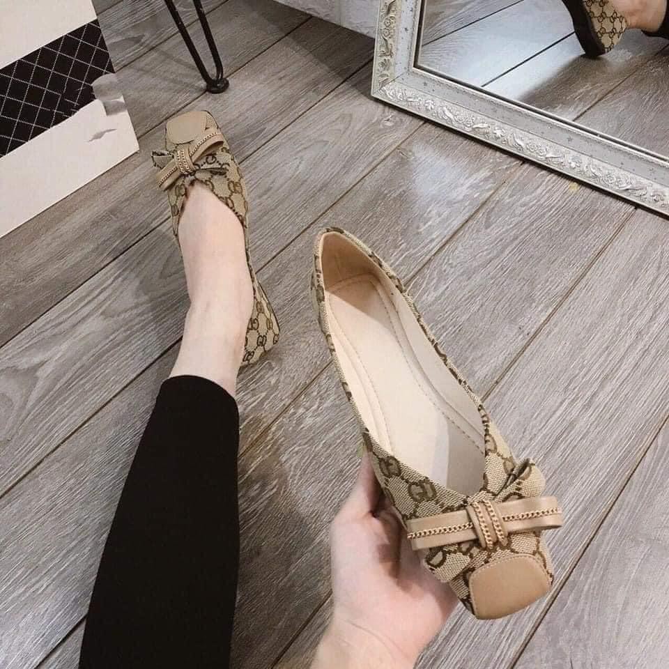 [SẴN HÀNG] (S49) Giầy búp bê G.C.. mũi đắp da | BigBuy360 - bigbuy360.vn