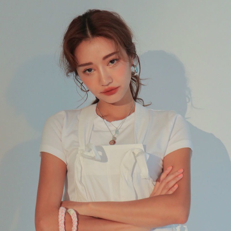 Khuyên tai tròn titan bản to bông tai titan 2 màu vàng bạc BT23