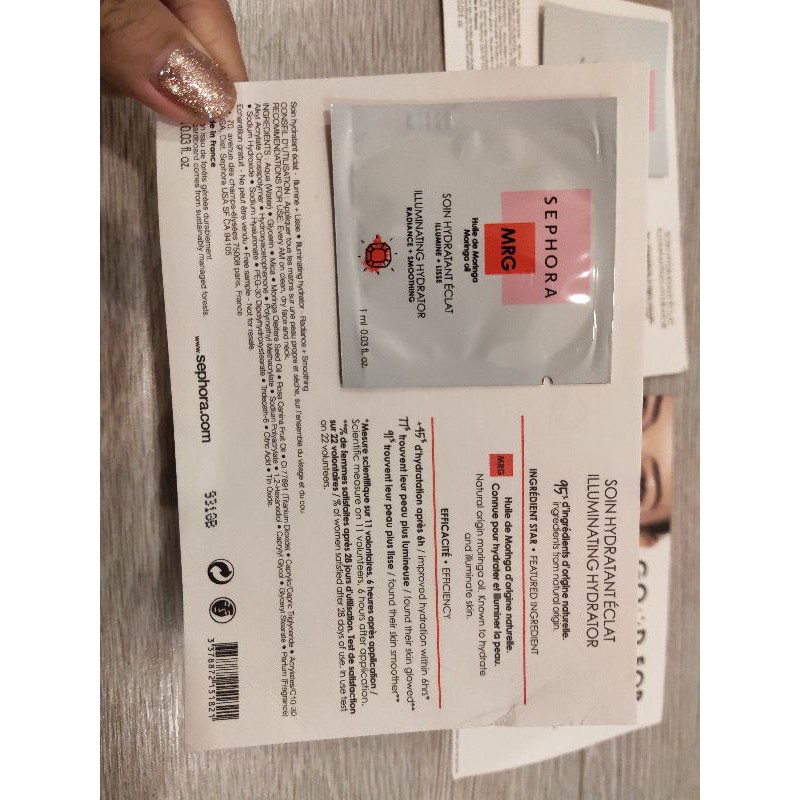 Kem lót dưỡng ẩm Sephora moringa oil illuminating hydrator radiance smoothing | BigBuy360 - bigbuy360.vn