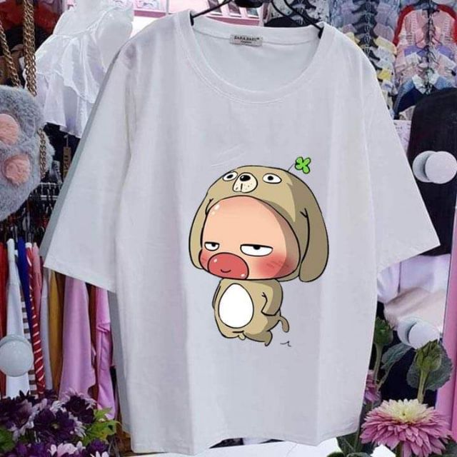 Áo Phông Nữ  FREESHIP  Giảm Ngay 5K Khi Nhập [ AO PHONG ] - Áo Phông Tay Lỡ Hình Dễ Thương