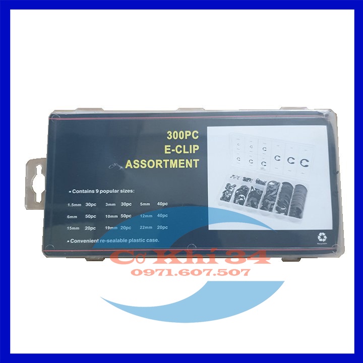 Phanh Phe Chân Trục 300 PC Chữ E - CLIP