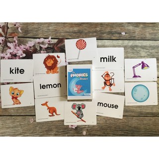 Flashcard My Phonics 1,2 (Khổ A5, 2 mặt)