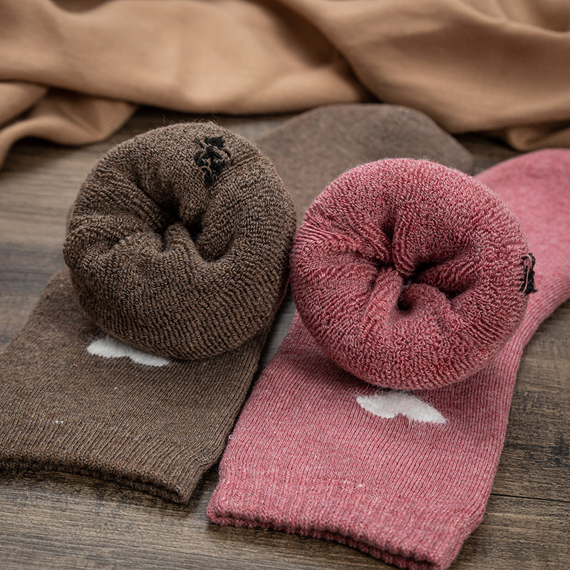 Vớ Len cashmere Dày Giữ Ấm Mùa Đông Nhiều Màu Sắc Cho Nữ