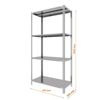 Kệ kho sắt v lỗ đựng đồ đa năng sơn tĩnh điện kích thước : Dài 60cm, Rộng 30cm, Cao 200cm gồm 4 tầng
