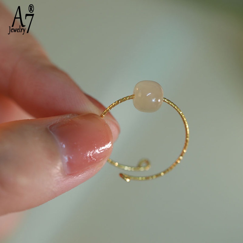 Nhẫn Ngọc Bích Hetian X1027 Có Thể Điều Chỉnh Dành Cho Nữ