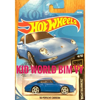 freeship Xe mô hình Hot Wheels basic '96 Porsche Carrera FYF81.