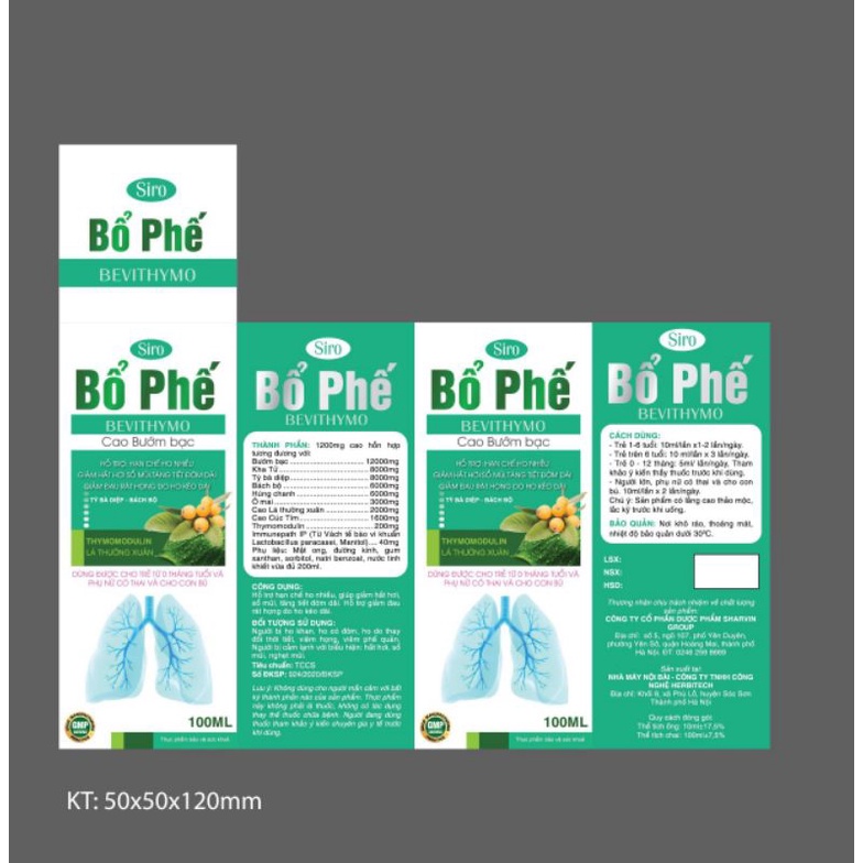 Siro ho Bổ phế Bevithymo