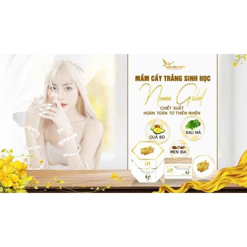 [Chính hãng] Nạ Bơ Cấy Trắng NA NO Gold trắng da ngừa mụn