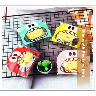 Set 100 Túi Đựng Bánh Quy Tự Dán Dễ Thương