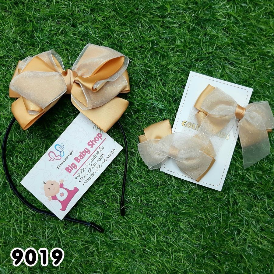 Set Cài Và Kẹp Tóc Nơ Bé Gái Nhiều Mẫu