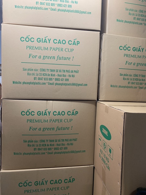 Ly giấy,cốc giấy dùng 1 lần bịch 50c(200-260ml) 7oz-9oz | BigBuy360 - bigbuy360.vn