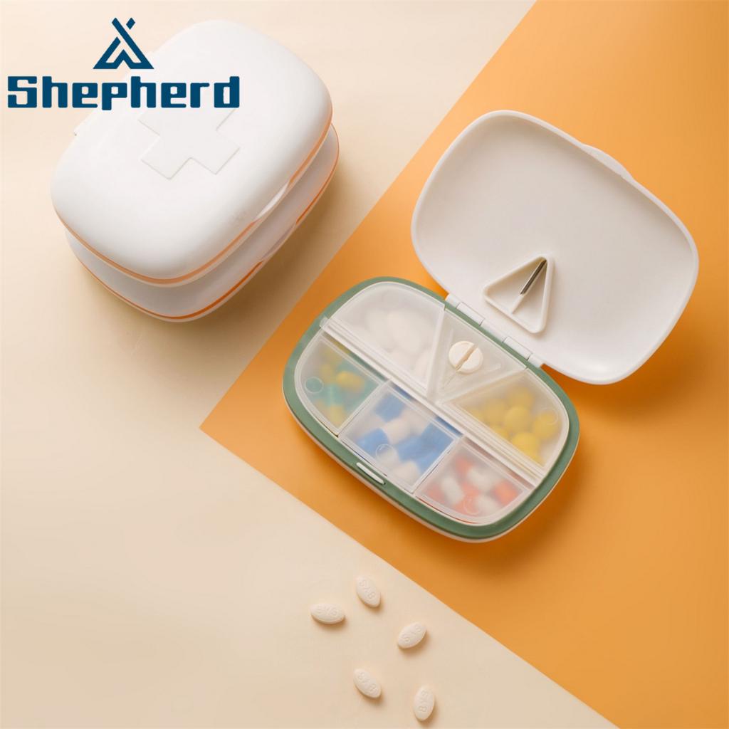 Hộp thuốc 5 ngăn Shepherd chống thấm nước đóng kín nhỏ gọn