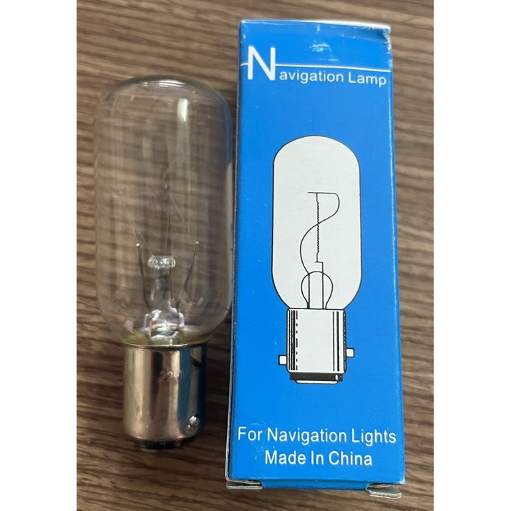 Bóng đèn hành trình sợi đốt đui cài lệch BAY15D 220V 25/40W 25x70mm (Tubular navigation lamps 220V 25/40W BAY15D 25x70mm