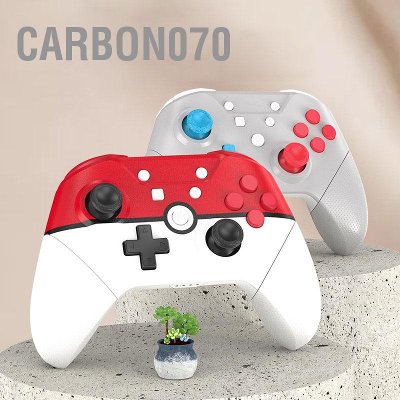 Carbon070 Bluetooth Gamepad NFC Somatosensory Bộ điều khiển trò chơi không dây rung động cơ kép với Cần 3D cho Công tắc