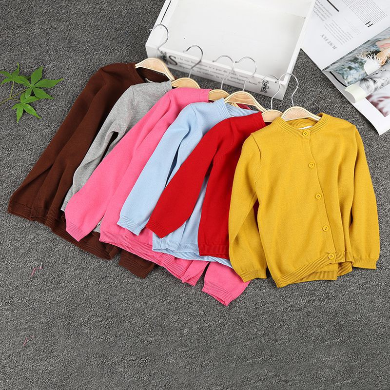 Áo khoác Cardigan dệt kim thời trang đáng yêu cho bé
