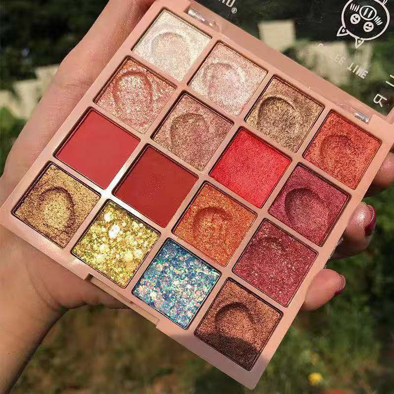 ❤️  Bảng Phấn Mắt Tutu No.7077 Boub Sixteen Color Eye Shadow Mashed Potato siêu xinh ❤️ -W118-D4T3