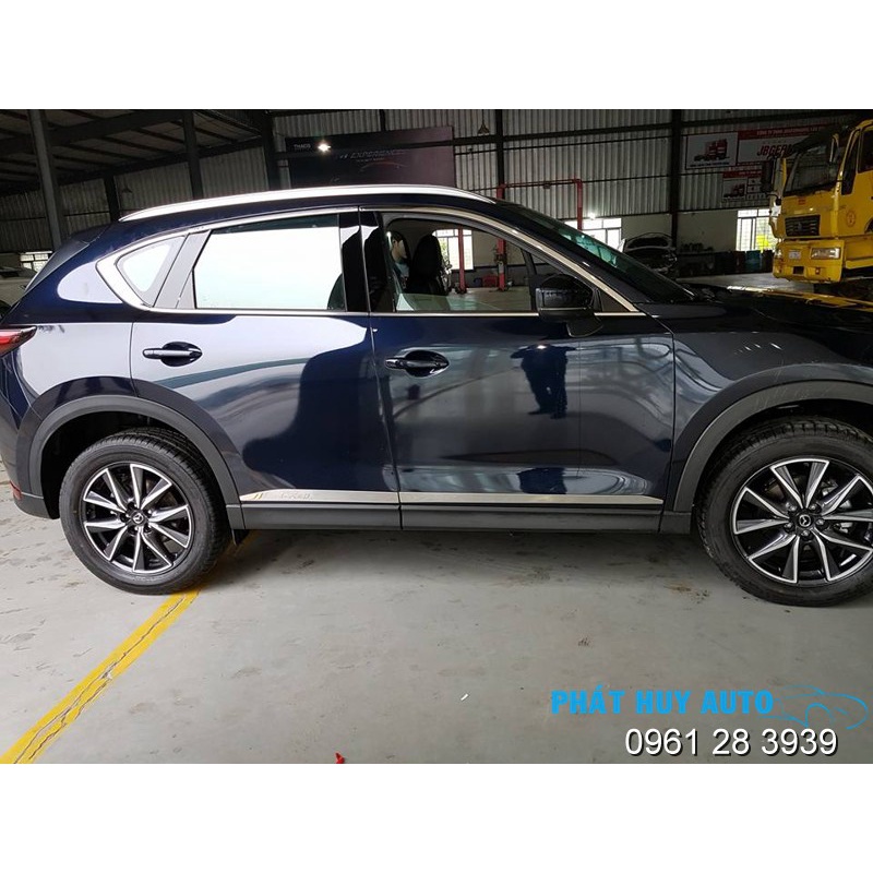 Nẹp sườn inox xe Mazda Cx5 2018-2022, mẫu bản to cao cấp