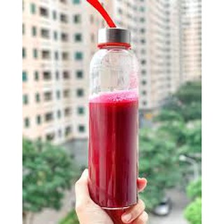Bình thủy tinh 500ml có dây xách