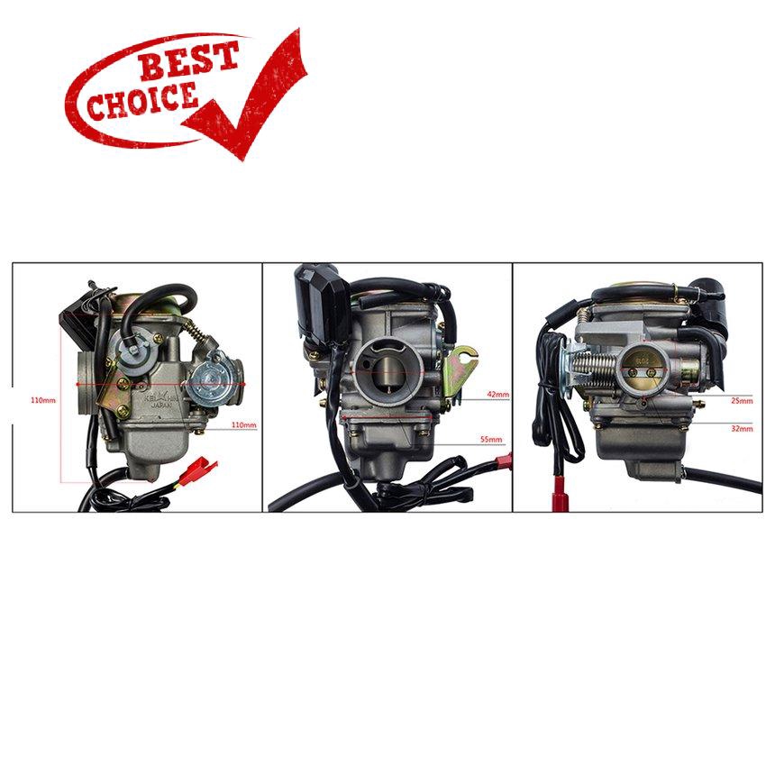 Bộ Chế Hòa Khí Gy6 Cho Xe Scooter Atv 125-150cc Pd24j 24mm