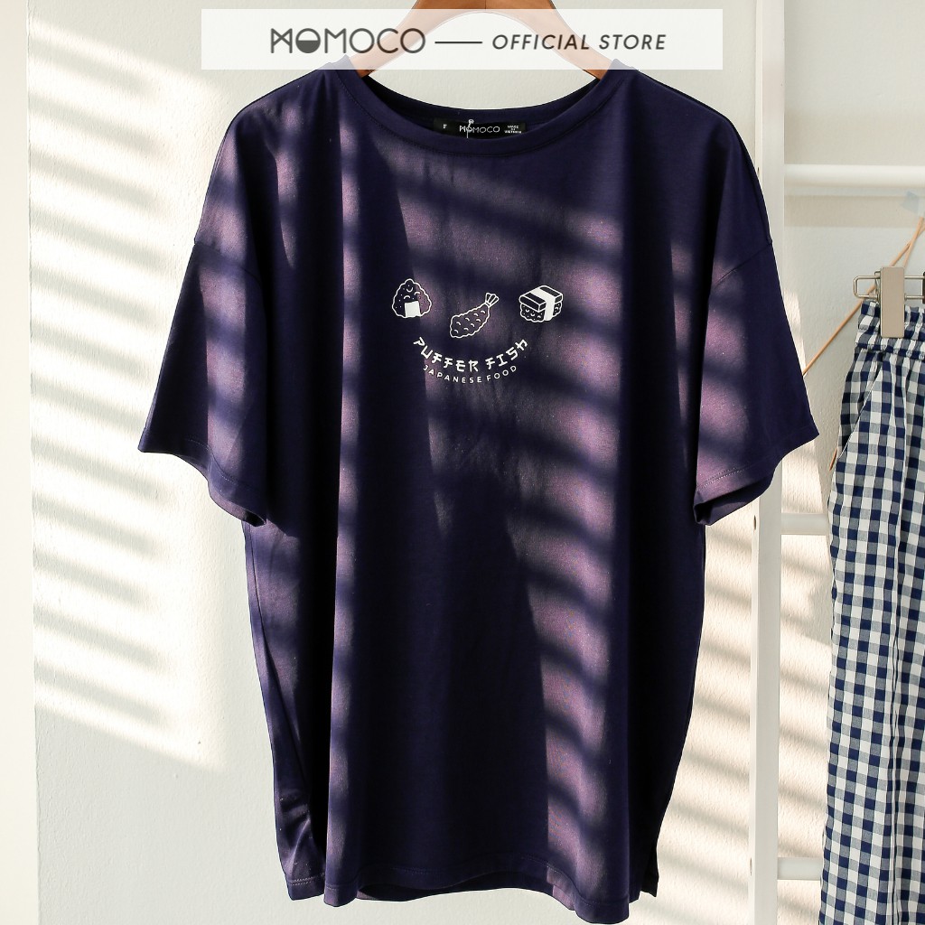 Áo Thun 100% Cotton MOMOCO In Slogan Cá Tính Độc Đáo Chất Liệu Thoáng Mát Freesize  M1608