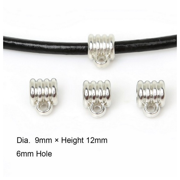Set 40 Hạt Cườm Mạ Vàng / Bạc 6mm Dùng Làm Trang Sức DIY