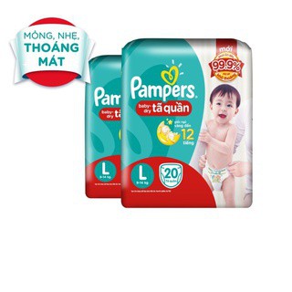 Tã quần pampers M22/ L20/ Xl18