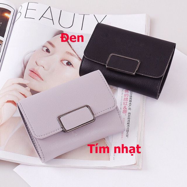 Ví cầm tay mini khóa vuông
