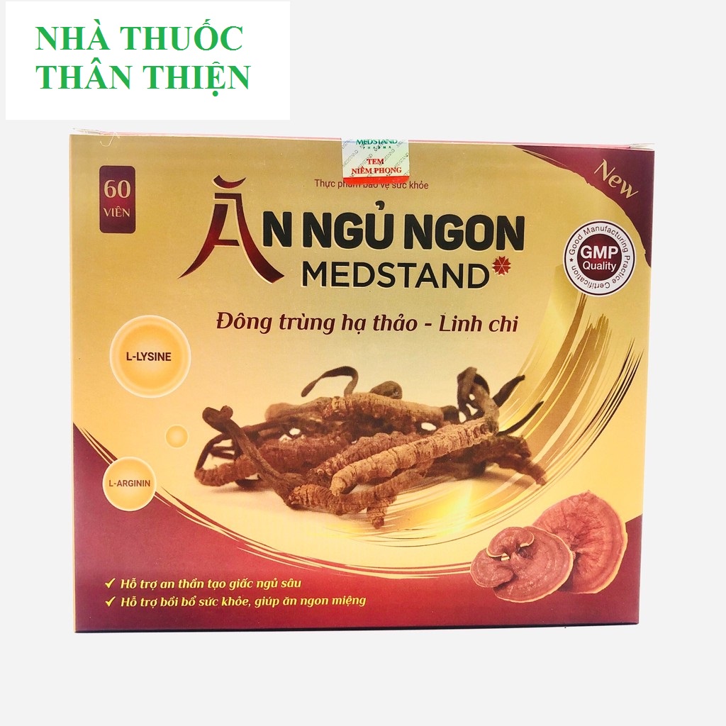 ĂN NGỦ NGON MEDSTAND – Hỗ trợ an thần tạo giấc ngủ sâu, bồi bổ sức khoẻ, giúp ăn ngon miệng (60 viên)